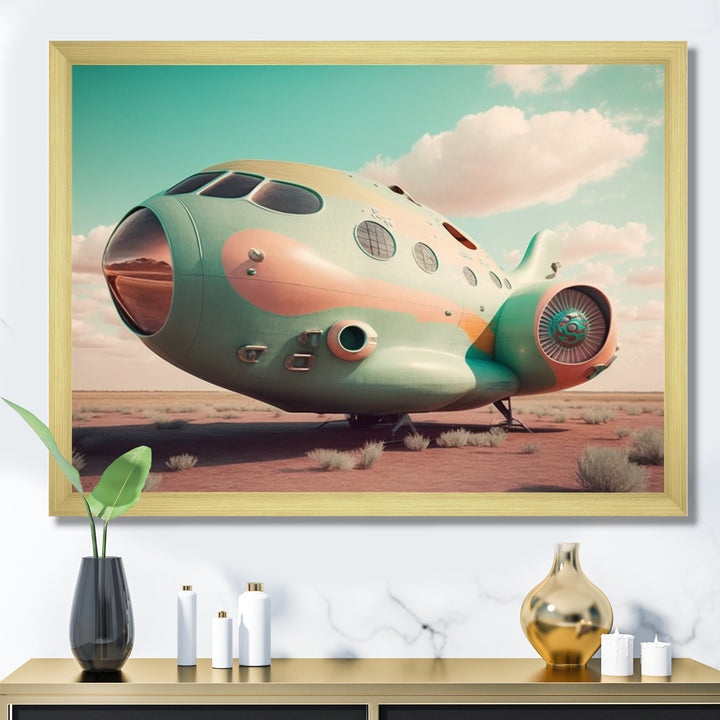 Vintage Airplane I - Transportation Plane Canvas Wall Art