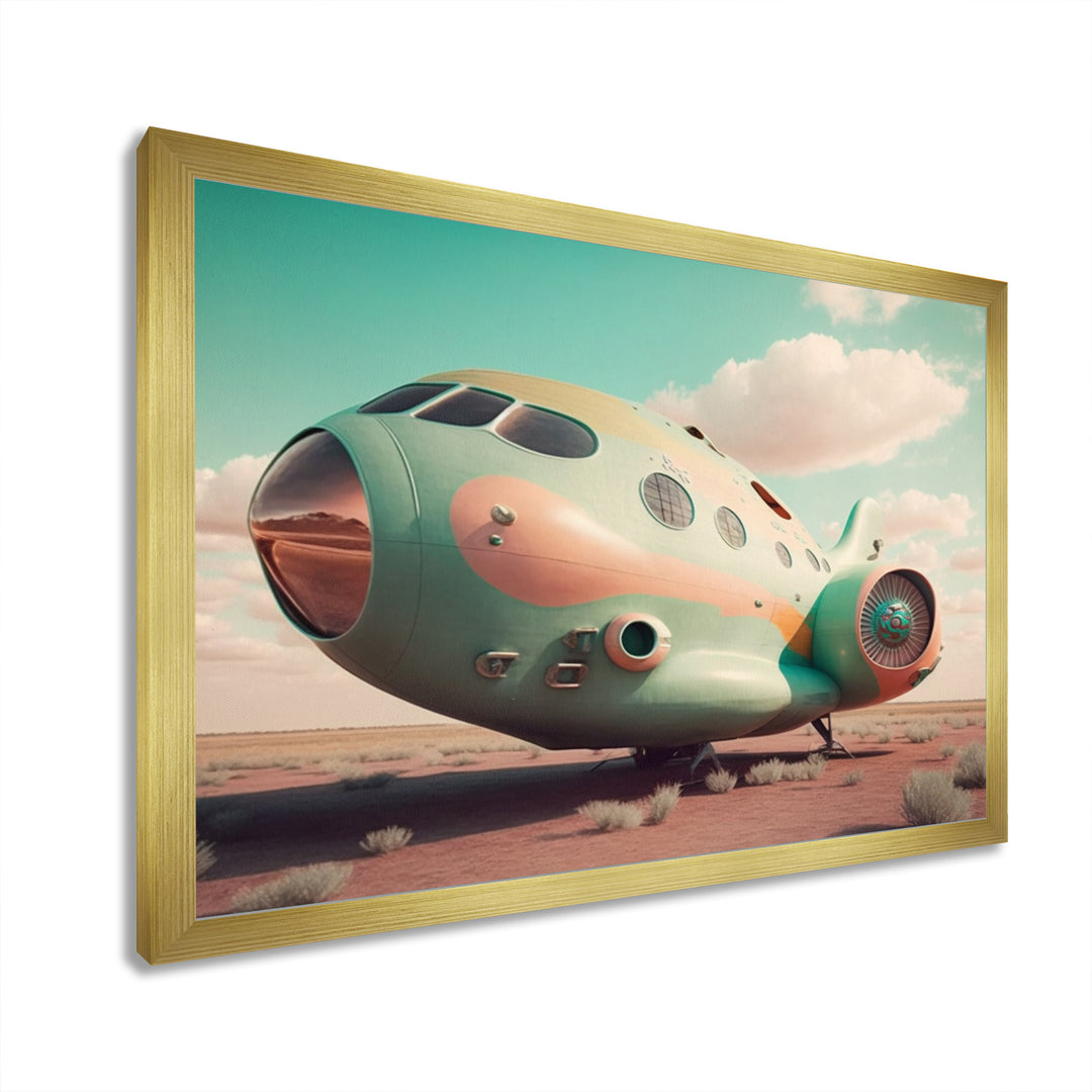 Vintage Airplane I - Transportation Plane Canvas Wall Art