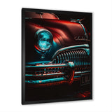 Black And Silver Retro Rides I - Cars Retro Canvas Wall Art