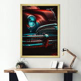 Black And Silver Retro Rides I - Cars Retro Canvas Wall Art