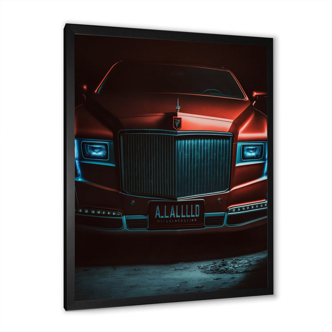 Red And Silver Retro Rides I - Cars Retro Canvas Wall Art