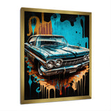 Red And Silver Expressions Of Classic Cars - Cars Retro Canvas Wall Art