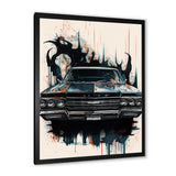 Black And Cream Expressions Of Classic Cars - Cars Retro Canvas Wall Art