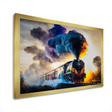 Train On The Move I - Performing Arts Canvas Wall Art