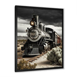 Train On The Track I - Transportation Train Canvas Wall Art