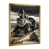 Train On The Track I - Transportation Train Canvas Wall Art