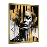 Golden Fluidity Of Womanhood II - Fashion Canvas Wall Art