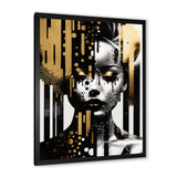 Golden Fluidity Of Womanhood IV - Fashion Canvas Wall Art