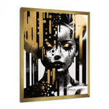 Golden Fluidity Of Womanhood IV - Fashion Canvas Wall Art