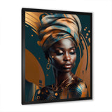 African Chromatic Woman II - Fashion Canvas Wall Art