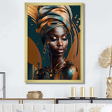 African Chromatic Woman II - Fashion Canvas Wall Art