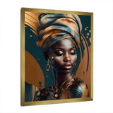 African Chromatic Woman II - Fashion Canvas Wall Art