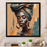 African Chromatic Woman III - Fashion Canvas Wall Art