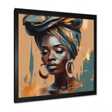 African Chromatic Woman III - Fashion Canvas Wall Art