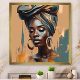 African Chromatic Woman III - Fashion Canvas Wall Art