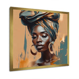 African Chromatic Woman III - Fashion Canvas Wall Art