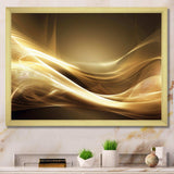 Gold Elegant Modern Sofa III - Abstract Canvas Wall Art