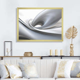 White Grey Contemplative Abstraction - Abstract Canvas Wall Art