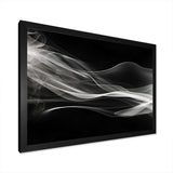 Black White Contemplative Abstraction I - Abstract Canvas Wall Art