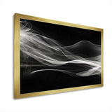 Black White Contemplative Abstraction I - Abstract Canvas Wall Art