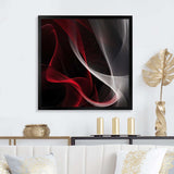 Red Black Contemplative Abstraction I - Abstract Canvas Wall Art