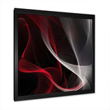 Red Black Contemplative Abstraction I - Abstract Canvas Wall Art