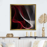 Red Black Contemplative Abstraction I - Abstract Canvas Wall Art