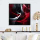 Red Black Contemplative Abstraction X - Abstract Canvas Wall Art