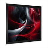 Red Black Contemplative Abstraction X - Abstract Canvas Wall Art