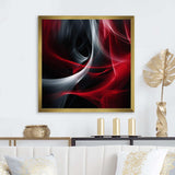 Red Black Contemplative Abstraction X - Abstract Canvas Wall Art