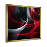 Red Black Contemplative Abstraction X - Abstract Canvas Wall Art