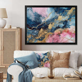 Exploring The Depths Of Pink Geode IV - Abstract Canvas Wall Art