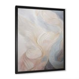 Gold And Grey Line Art In Motion II - Abstract Canvas Wall Art