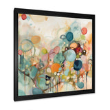 Pink Blue Minimalims Fludity I - Abstract Canvas Wall Art