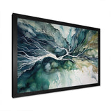 Green Blue Marbled Dreamscape II - Abstract Canvas Wall Art