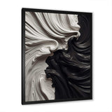 Black White Marbled Dreamscape I - Abstract Canvas Wall Art