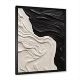 Black White Marbled Dreamscape II - Abstract Canvas Wall Art