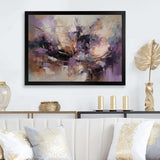 Purple Minimalims Enchantment - Abstract Canvas Wall Art