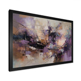 Purple Minimalims Enchantment - Abstract Canvas Wall Art