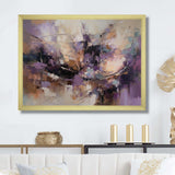 Purple Minimalims Enchantment - Abstract Canvas Wall Art