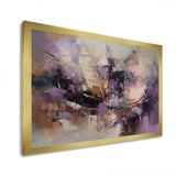 Purple Minimalims Enchantment - Abstract Canvas Wall Art