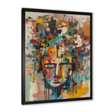 Abstract Face Portrait II - Abstract Canvas Wall Art