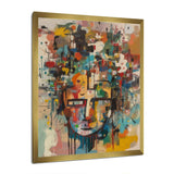 Abstract Face Portrait II - Abstract Canvas Wall Art