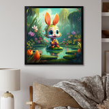 Cute Bunny - Rabbit Bedroom Wall Art