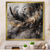 Gold And Black Expressions Of Freedom I - Geometric Canvas Wall Art