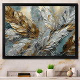 Silver And Gold Expressions Of Freedom I - Geometric Canvas Wall Art