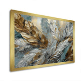 Silver And Gold Expressions Of Freedom I - Geometric Canvas Wall Art