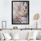 Pink Feather Boho Majesty I - Floral Canvas Wall Art