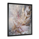 Pink Feather Boho Majesty I - Floral Canvas Wall Art