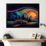 Black And Blue The Art Of Muscle - Cars American Muscle Canvas Wall Art